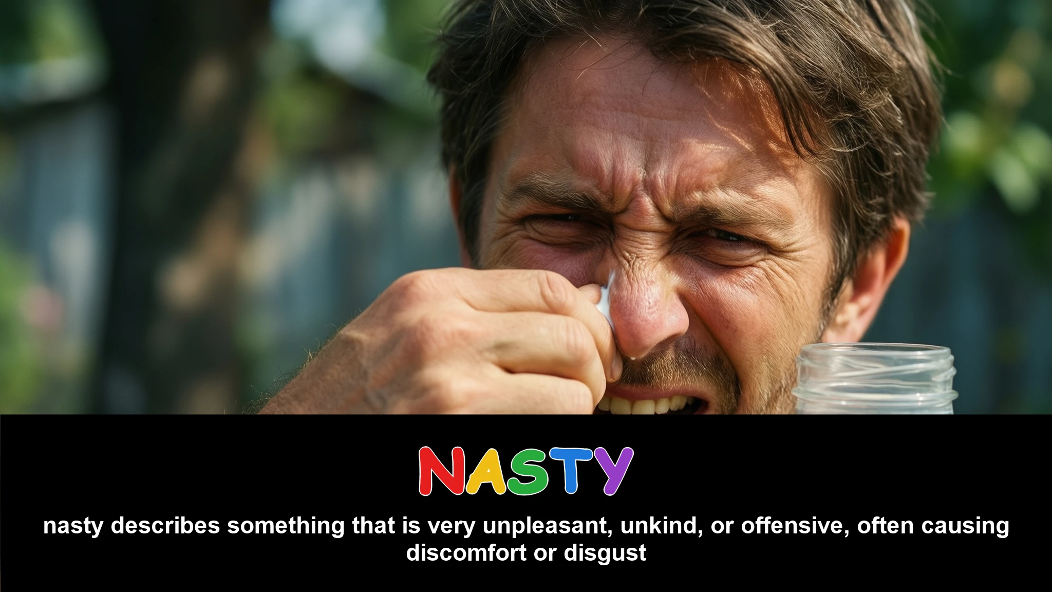 English Illustration for nasty